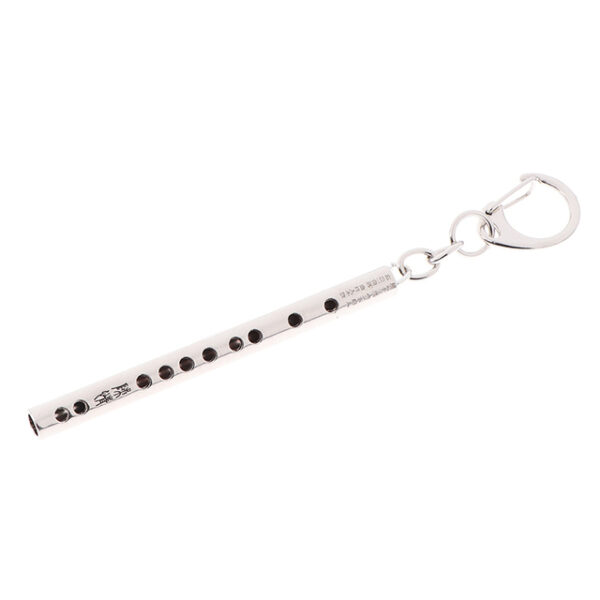 1Pc Mini pocket Musical Instrument Keychain Cosplay prop Accessories flute keyring key chain