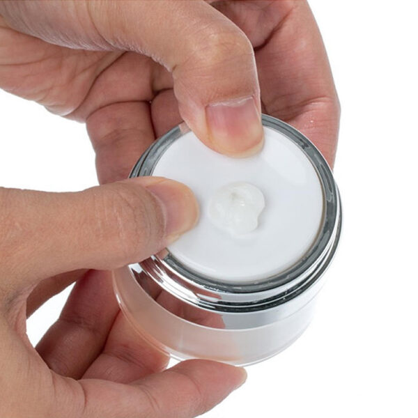 1pc 15g 30g 50g Cosmetic Jar Empty Acrylic Cream Cans Press Cream Jar Vacuum Bottle Sample 3