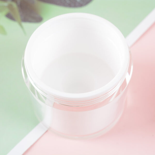 1pc 15g 30g 50g Cosmetic Jar Empty Acrylic Cream Cans Press Cream Jar Vacuum Bottle Sample 5