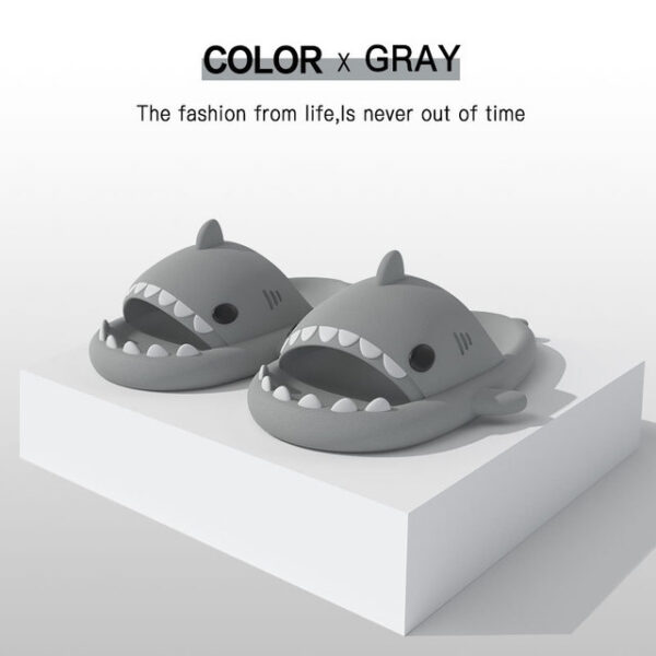 2022 Shark Slippers Igba otutu Agba Tọkọtaya Slippers Tide inu ile ati ita gbangba Funny Home Cute Cartoon Obi 2.jpg 640x640 2