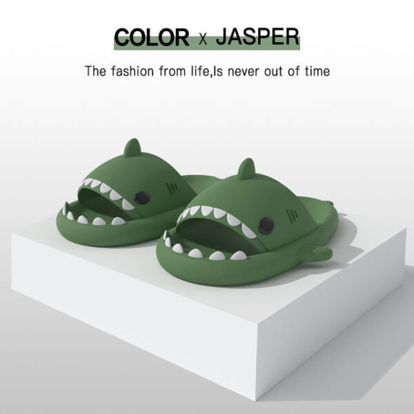 2022 Shark papuče ljetne odrasle papuče za par Tide unutarnji i vanjski smiješni dom slatki crtani roditelj 5.jpg 640x640 5