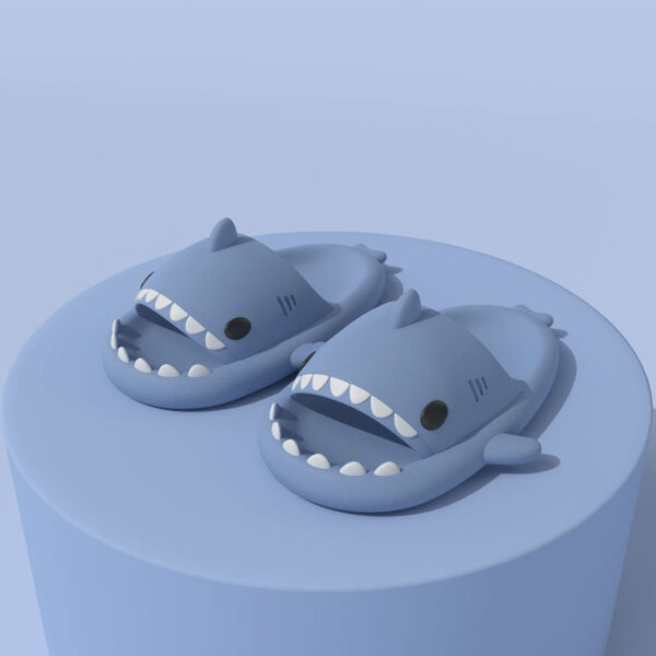 2022 Shark Slippers Igba otutu Agba Tọkọtaya Slippers Tide inu ile ati ita gbangba Funny Home Wuyi Cartoon Obi