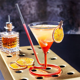 Straw Drink Glass - image 1