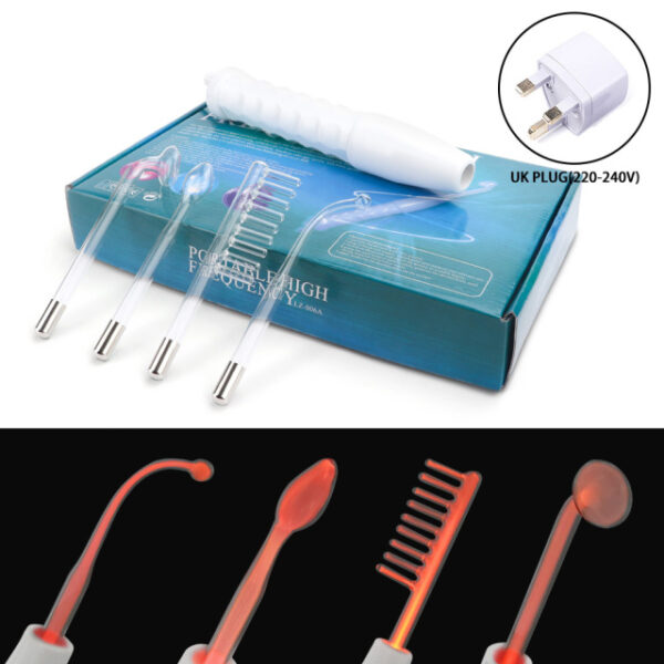 Bacchetta per elettrodi ad alta frequenza 4in1 con tubo di vetro per elettroterapia al neon Dispositivo per la rimozione di macchie di acne Home Spa Beauty 2.jpg 640x640 2