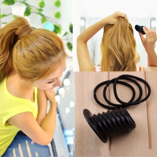4pcs lot කාන්තා ප්ලාස්ටික් Pad Hair Styling Clip Stick Bun Maker Braid Hair Accessories Girl Magic 1