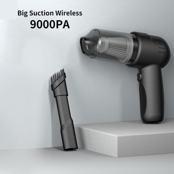 ເຄື່ອງດູດຝຸ່ນລົດໄຮ້ສາຍ 9000PA ສໍາລັບເຮືອນລົດໃຊ້ Portable Cordless Mini ເຄື່ອງດູດຝຸ່ນສູງ 6