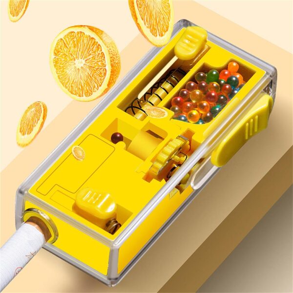 Cigarette Beads Dispenser Automatic Filling Box Filter Applicator DIY Explosion Beads Pusher Tool Cigarettes Holder 5