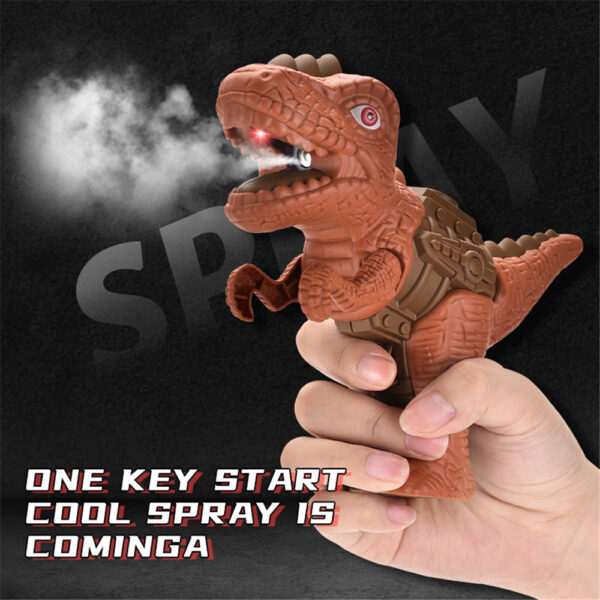 Pistol semprot seuneu sora dinosaurus Tyrannosaurus Rex Triceratops cahaya sora usum panas disinfeksi luar ruangan aman gun kids 1