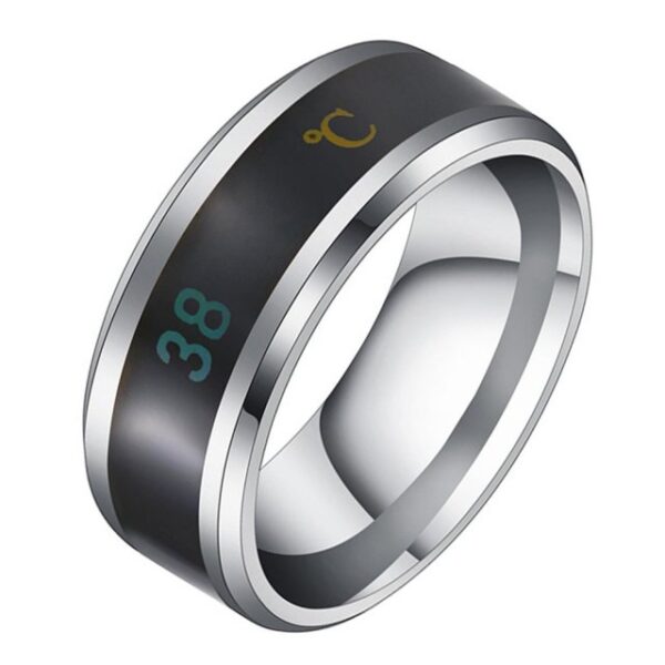 Fashion Smart Ring Multifunctional Temperature Couple Ring Titaniyamu Chitsulo Chala Zodzikongoletsera Zala Zam'madzi Sensor mphete Zatsopano 3.jpg 640x640 3