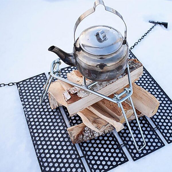 Foldable Outdoor Cooking Rack Campfire Cooking Stand Stainless Stee L Open Fire Camping Tripod Grill Accessories 1