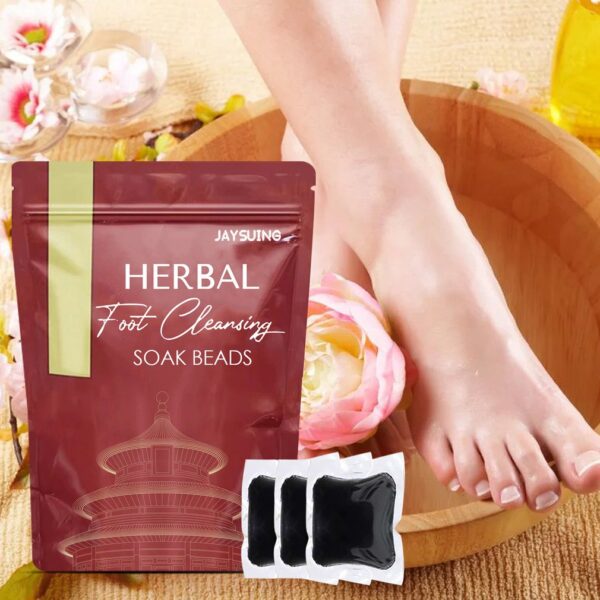 Herbal Foot Cleansing Soak Bead Lymphatic Drainage Ginger Slimming Foot Bath Bag Botanical Cleansing Beads Rau 1