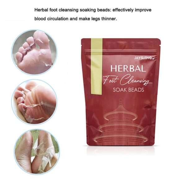 Herbal Foot Cleansing Soak Bead Lymphatic Drainage Ginger Slimming Foot Bath Bag Botanical Cleansing Beads For 4