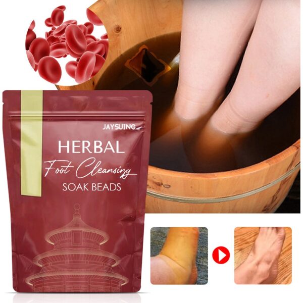 Herbal Foot Cleansing Soak Bead Lymphatic Drainage Ginger Slimming Foot Bath Bag Botanical Cleansing Beads Para sa