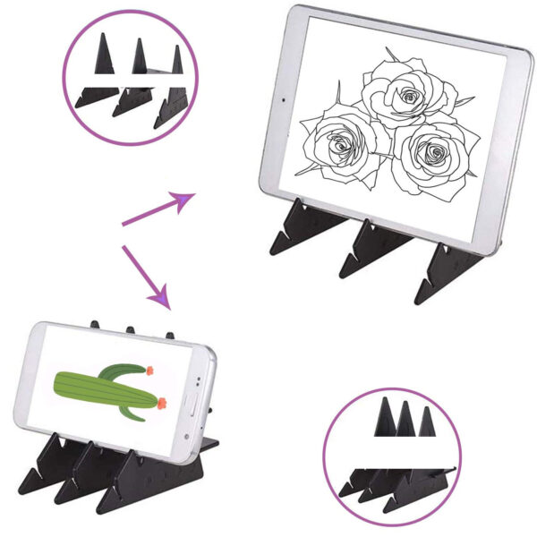 เด็ก LED โปรเจคเตอร์ Drawing Copy Board Projector ภาพวาด Tracing Board Sketch Specular Reflection Dimming Bracket ผู้ถือ 2