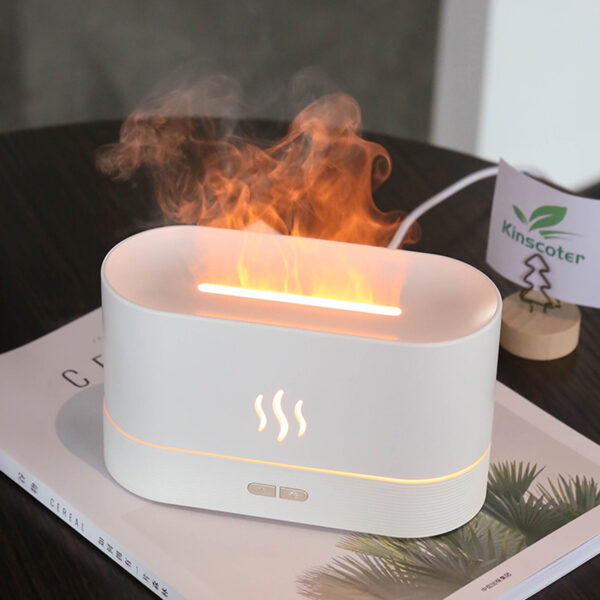 Kinscoter Aroma Diffuser Air Humidifier Ultrasonic Cool Mist Maker Fogger Led Essential Oil Flame Lamp Difusor 4