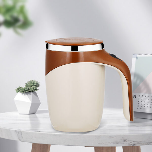 Lazy Coffee Misring Cup Auto Cup Magnetic Rotating Electric Milk Cup Mark Cup 304 Stainless Steel 4