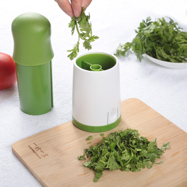 Manual Herb Grinder Detachable Spice Cutter Mill with Stainless Steel Blade Food Parsley Herb Vegetable Grinder 3