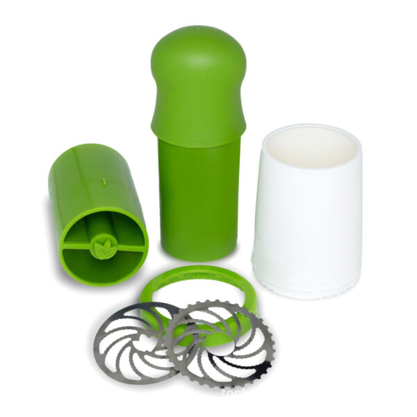 Manual Herb Grinder Detachable Spice Cutter Mill with Stainless Steel Blade Food Parsley Herb Vegetable Grinder 5