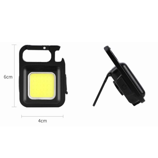 Mini LED Flashlight Work Light Portable Pocket Flashlight Keychains USB Rechargeable For Outdoor Camping Small Light 5