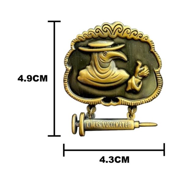 New Fashion Men 39 s Brooch Plague Doctor Pin Accessory Workplace White collar Workers Wear Jewelry 4