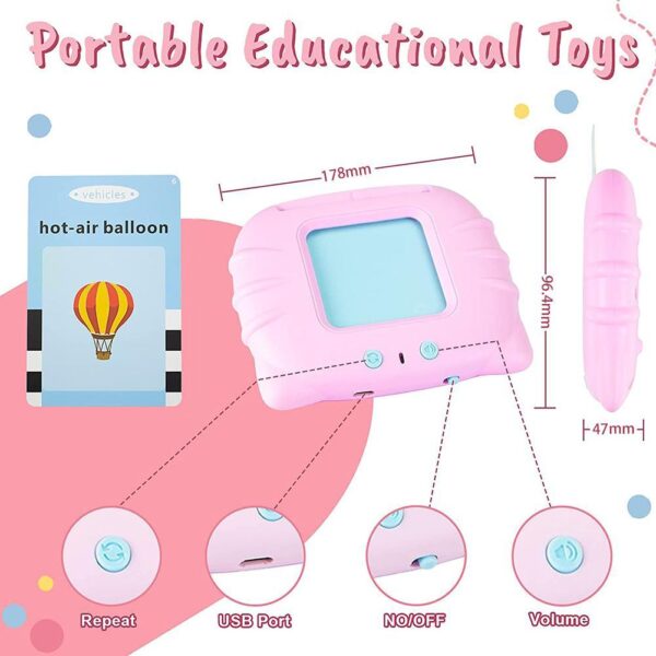 New children s education enlightenment early education card machine English interactive audio toy intelligent learning machine 1