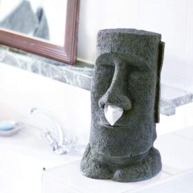 Easter Island Moai Head Tissue Dispenser - image 1
