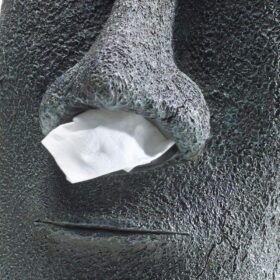 Easter Island Moai Head Tissue Dispenser - image 5