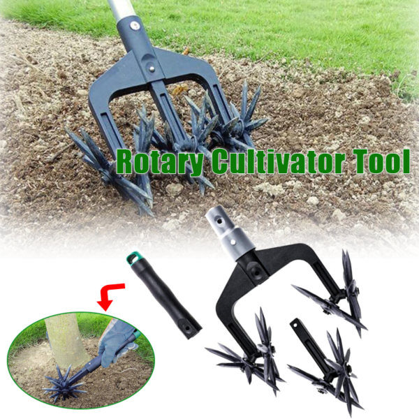Rotary Cultivator Tool Garden Soil Scarifier Turfing Tool Lan Scarifier Garden Scarifier Rotary Tiller Scarifier artifact 1