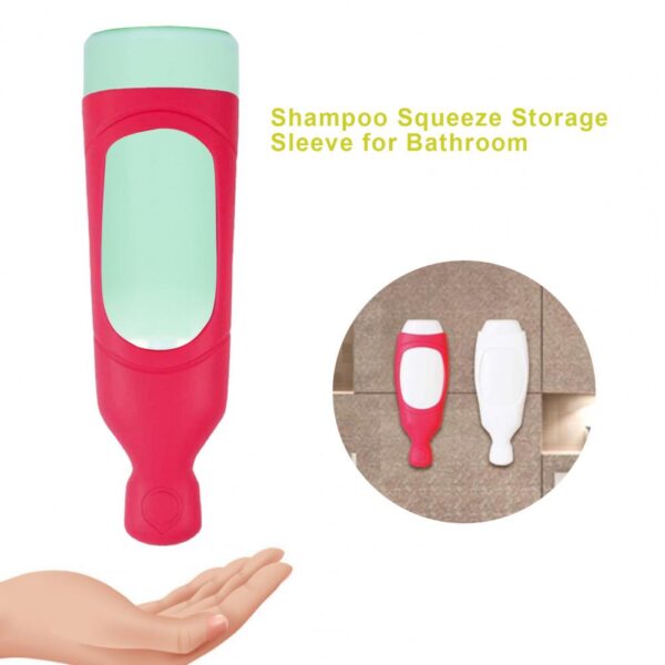 Shower Dispenser Wall mounted Leak Proof Silicone Useful Shampoo Squeeze Storage Sleeve Bath Accessories Home Organization 3