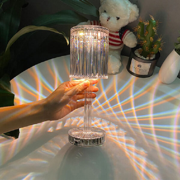 Pametne kristalne stolne lampe Punjiva noćna lampa Diamond LED noćna svjetla Touch Remote Lamp Home Decor 2