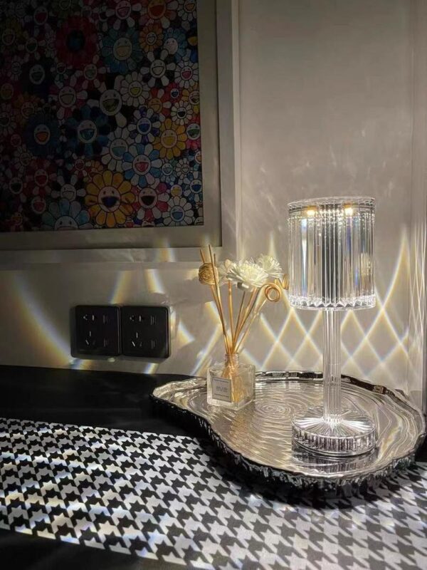 Pametne kristalne stolne lampe Punjiva noćna lampa Diamond LED noćna svjetla Touch Remote Lamp Home Decor 4