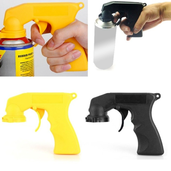 Spray Adaptor Paint Care Aerosol Spray Gun Handle with Full Grip Trigger Locking Collar Maintenance Repair 5