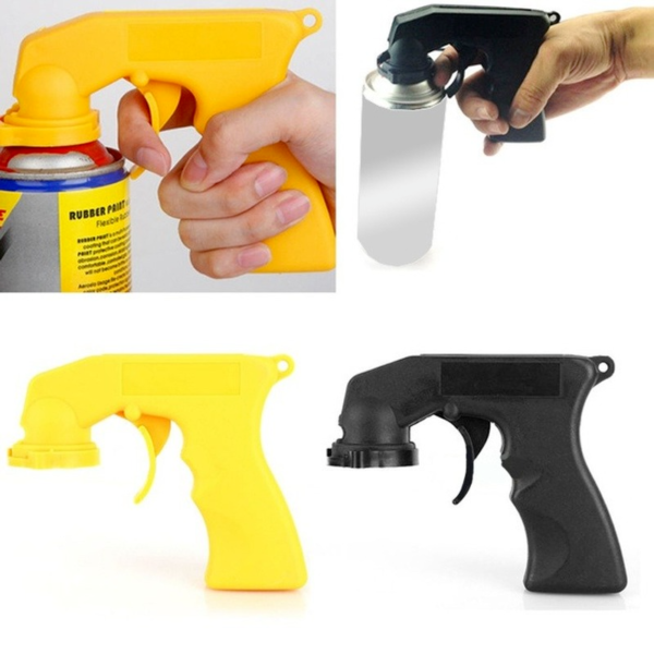 Spray Adapter Paint Care Aerosol Spray Gun Handle with Full Grip Trigger Locking Collar Maintenance Repair 5