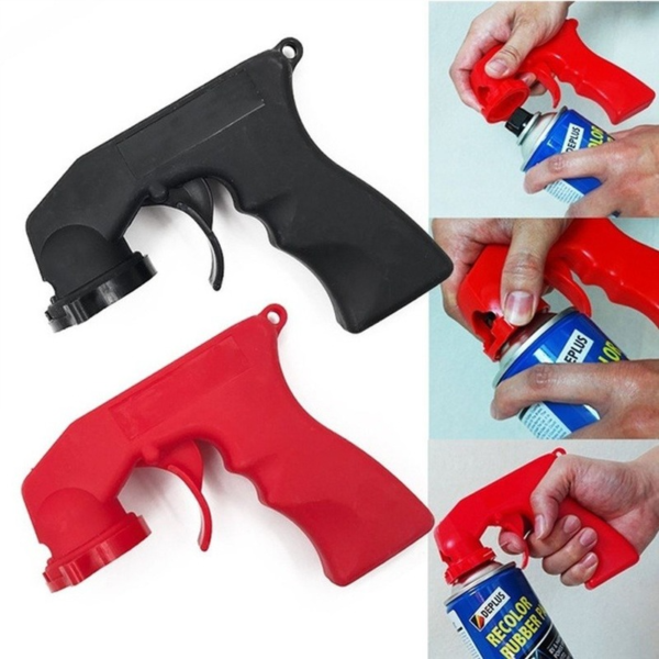 Spray Adapter Paint Care Aerosol Spray Gun Handle yokhala ndi Full Grip Trigger Locking Collar Maintenance kukonza