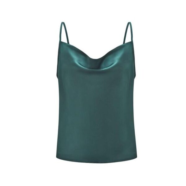 UPTOAILEI Donna Summer Seta Satin Top Camis Tanks Camisoles Camicie Strappy Canotte Sexy Verde Bianche 2.jpg 640x640 2