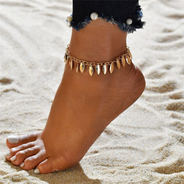 VAGZEB Bohem İlan Yay Anklets Qadınlar Üçün Ayaq Biləyi Qolbaq Dəsti Ayaq Zənciri Femme Ayaqyalın Bijuteriya 13.jpg 640x640 13