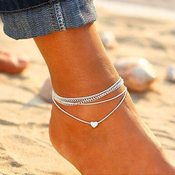 Anklets Samhraidh Nathair Bohemian VAGZEB Do Mhná Bracelet rúitín Socraithe Ar Slabhra Cosa Seodra Femme cosnochta 15.jpg 640x640 15