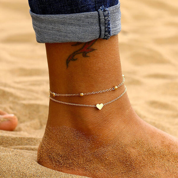 VAGZEB Bohemian Snake Summer Anklets Ji bo Jinan Ankle Bracelet Set On Leg Chain Femme Barefoot Jewelry 5