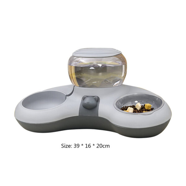 VKTECH Pet Cat Bowl Automatic Feeder Dog Cat Food Bowl With Water Fountain Double Bowl Drinking 1.jpg 640x640 1