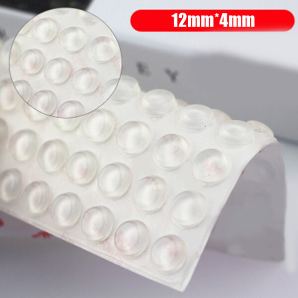 100 64PCS Self Adhesive Rubber Damper Buffer Cabinet Bumpers Silicone Furniture Pads Cushion Protective Hardware Door 1