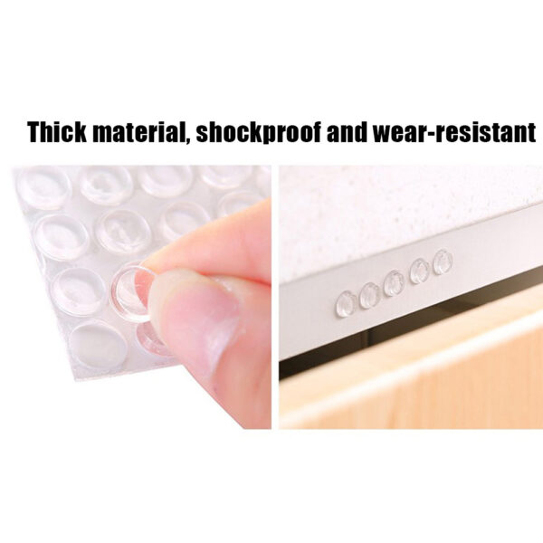 100 64PCS Self Adhesive Rubber Damper Buffer Cabinet Bumpers Silicone Furniture Pads Cushion Protective Hardware Door 5