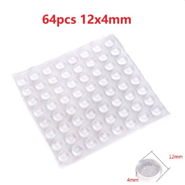 100 64PCS Self Adhesive Rubber Damper Buffer Cabinet Bumpers Silicone Furniture Pads Cushion Protective Hardware