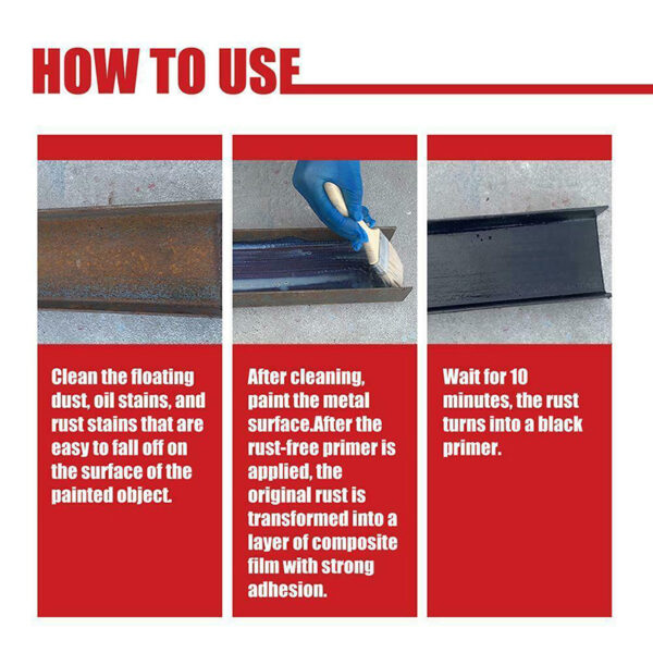 100ml Auto Anti Rust Paste Multi Purpose Metal Surfaces Repair Rust Remover Car Chassis Rust Converter 2