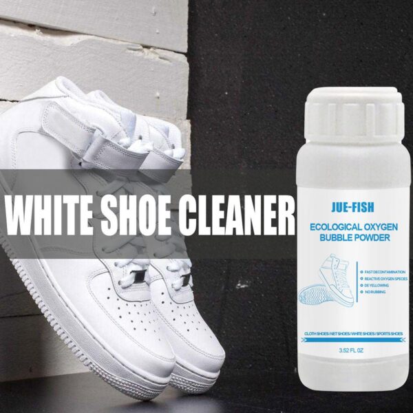 100ml White Shoes Cleaner Bubble Shoe Fifọ lulú Whiten Ohun elo Isọfọ Polish ti a tunṣe Fun Alawọ Alawọ 1