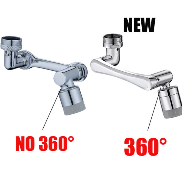 1080 Rotatable Faucet Spray Head Wash Basin Kitchen Fọwọ ba Extender Adapter Universal Asesejade Filter Nozzle Rọ 2