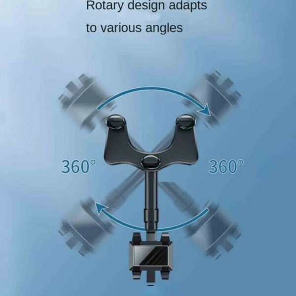 সেল ফোন 1 এর জন্য 360pc কার ফোন হোল্ডার 3 ডিগ্রি ঘূর্ণনযোগ্য সামঞ্জস্যযোগ্য রিয়ারভিউ মিরর ঝুলন্ত ক্লিপ বন্ধনী