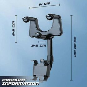 Rotatable Retractable Car Phone Holder - image 2
