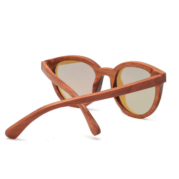2022 New Wood Sunglasses Women Men Round Bamboo Sun Glasses Zebra Wooden Frame Free Shipping 3