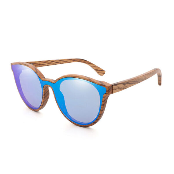 2022 New Wood Sunglasses Women Men Round Bamboo Sun Glasses Zebra Wooden Frame Free Shipping 4