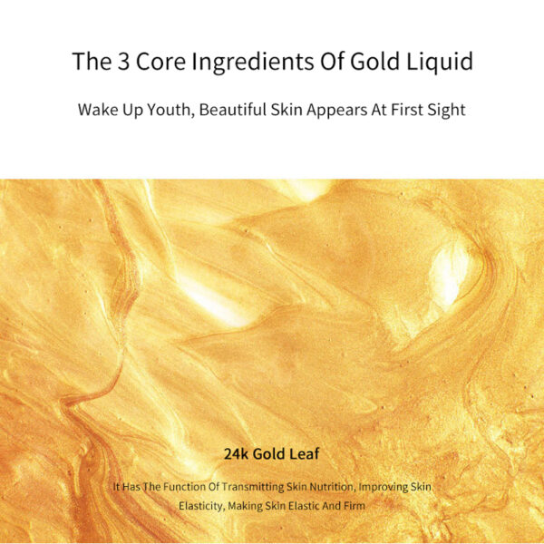 24K Gold Face Serum Active Collagen Silk Thread Face EssenceAnti Penuaan Melicinkan Menganjalkan Melembabkan Kulit Hyaluronic 2